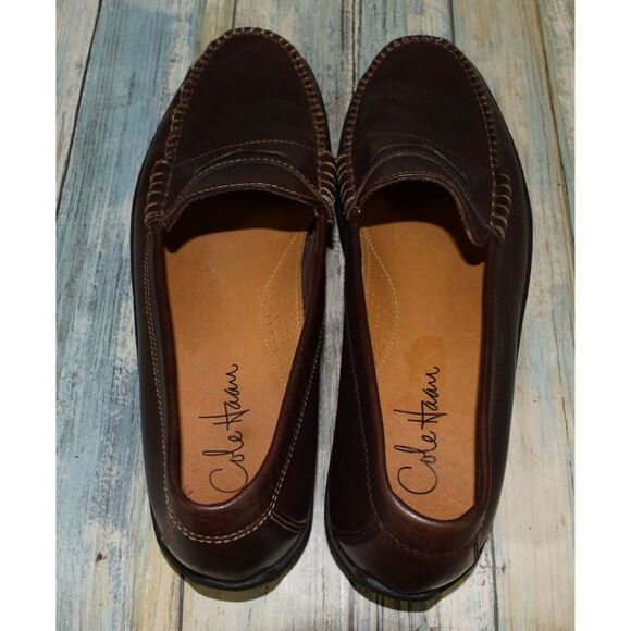 Cole Haan French Cup Penny Loafers Men\'s Size 9.5 Brown Leather Driving Moccasin main image 7